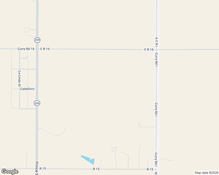 map of restaurants, bars, coffee shops, grocery stores, and more near C R 16 in Clovis