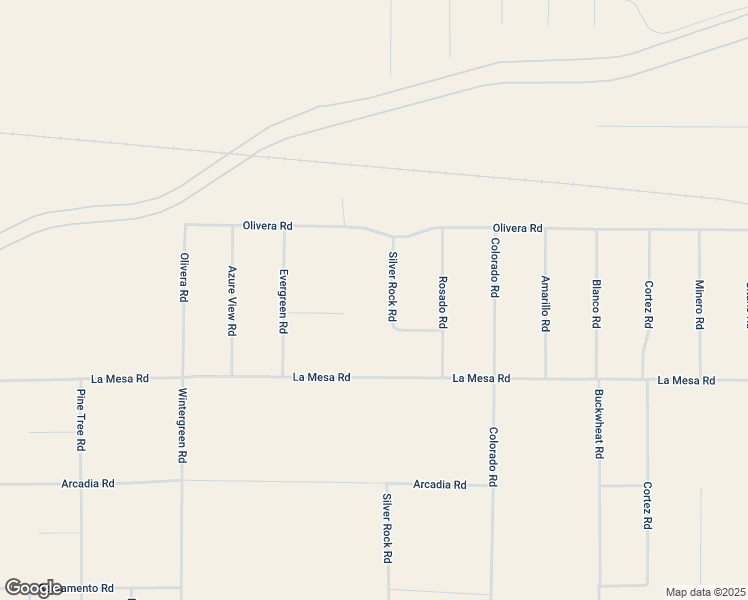 map of restaurants, bars, coffee shops, grocery stores, and more near Silver Rock Road in Pinon Hills