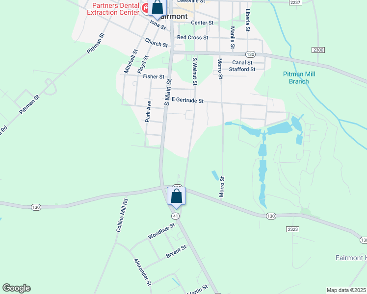 map of restaurants, bars, coffee shops, grocery stores, and more near 1200-1212 Walnut Street in Fairmont