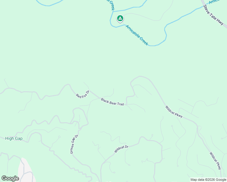 map of restaurants, bars, coffee shops, grocery stores, and more near 152 Black Bear Ridge in Dawsonville
