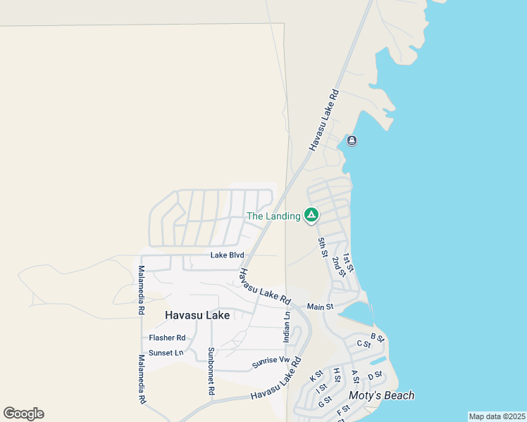 map of restaurants, bars, coffee shops, grocery stores, and more near 12600 Havasu Lake Road in Needles