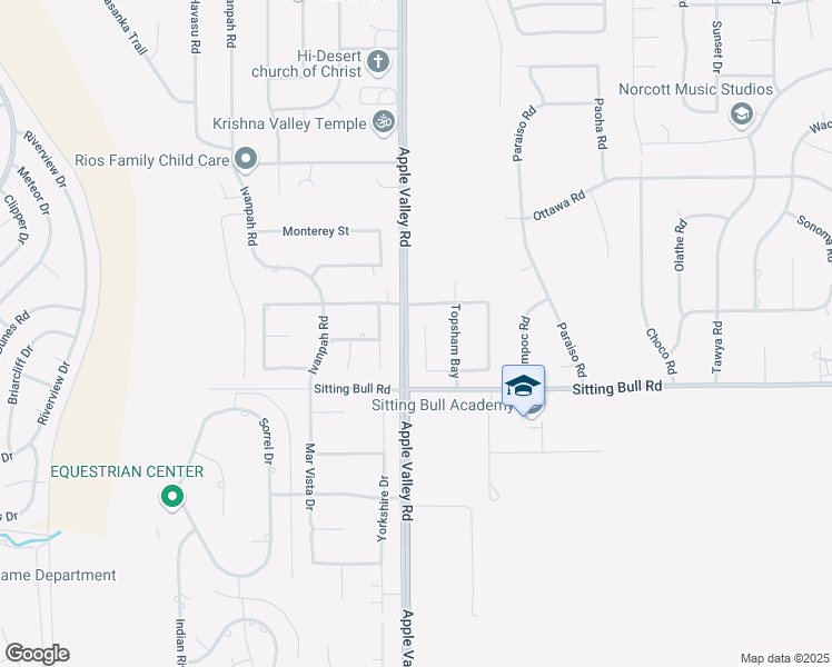 map of restaurants, bars, coffee shops, grocery stores, and more near 12948 Hyperion Lane in Apple Valley