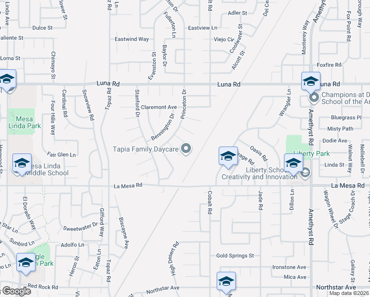 map of restaurants, bars, coffee shops, grocery stores, and more near 13209 La Salle Circle in Victorville