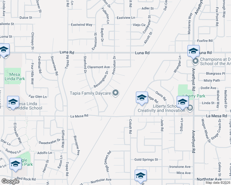 map of restaurants, bars, coffee shops, grocery stores, and more near 13209 La Salle Circle in Victorville