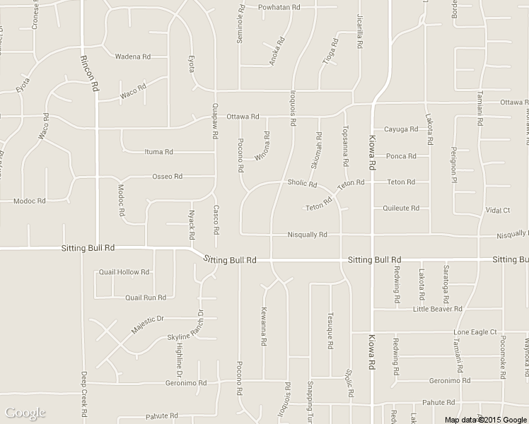 map of restaurants, bars, coffee shops, grocery stores, and more near 12994 Iroquois Road in Apple Valley