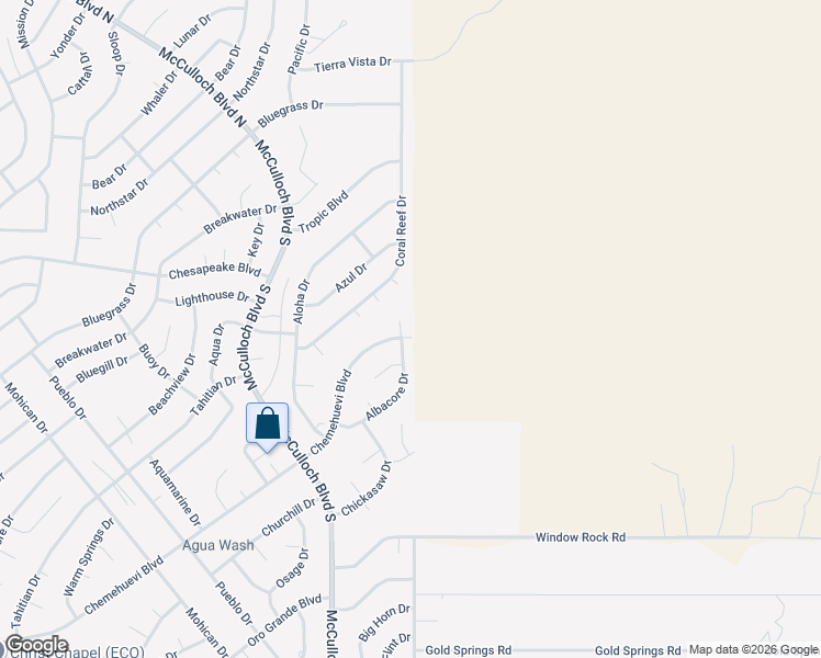 map of restaurants, bars, coffee shops, grocery stores, and more near 4011 Chemehuevi Boulevard in Lake Havasu City