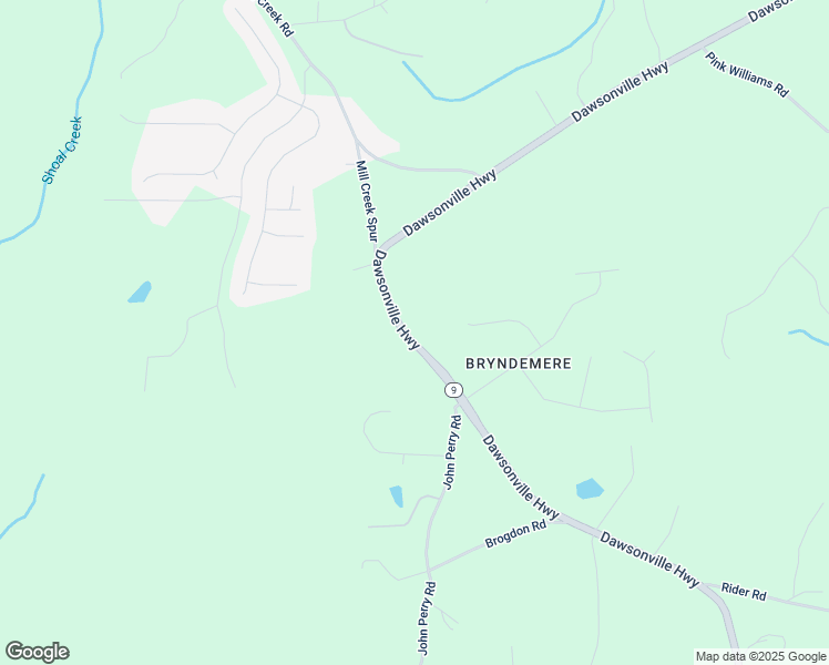 map of restaurants, bars, coffee shops, grocery stores, and more near 7067 Dawsonville Highway in Dawsonville