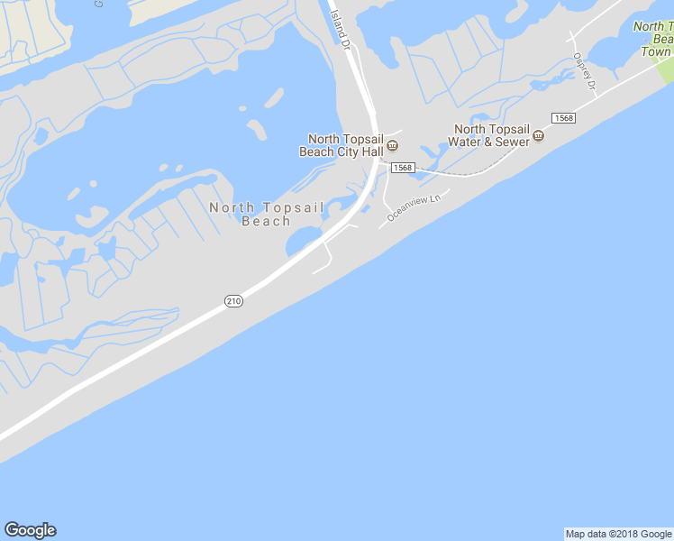 map of restaurants, bars, coffee shops, grocery stores, and more near 602 Island Drive in North Topsail Beach
