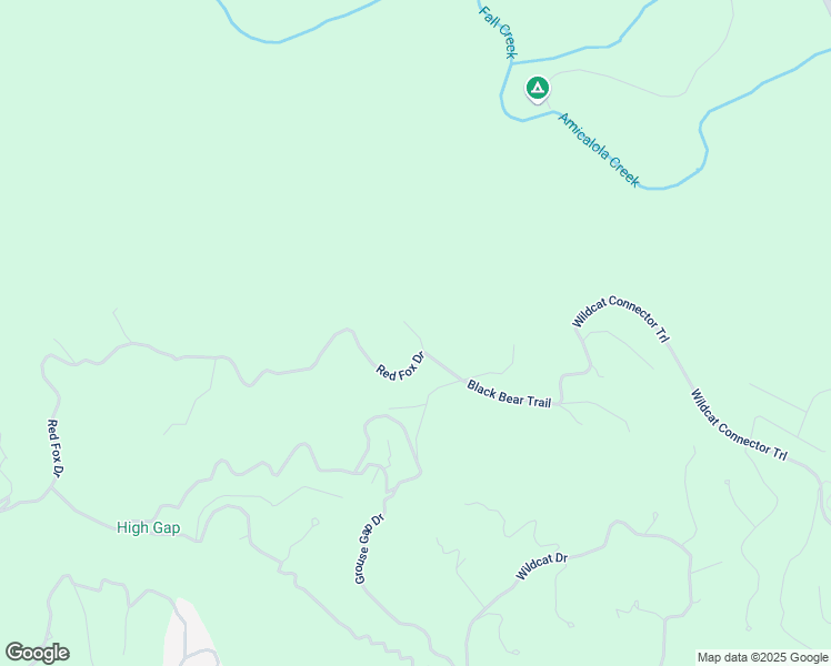 map of restaurants, bars, coffee shops, grocery stores, and more near Red Fox Court in Dawson County