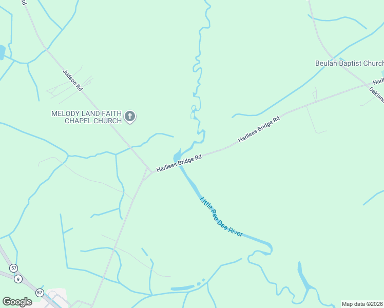 map of restaurants, bars, coffee shops, grocery stores, and more near 602 Pee Dee Church Road in Dillon