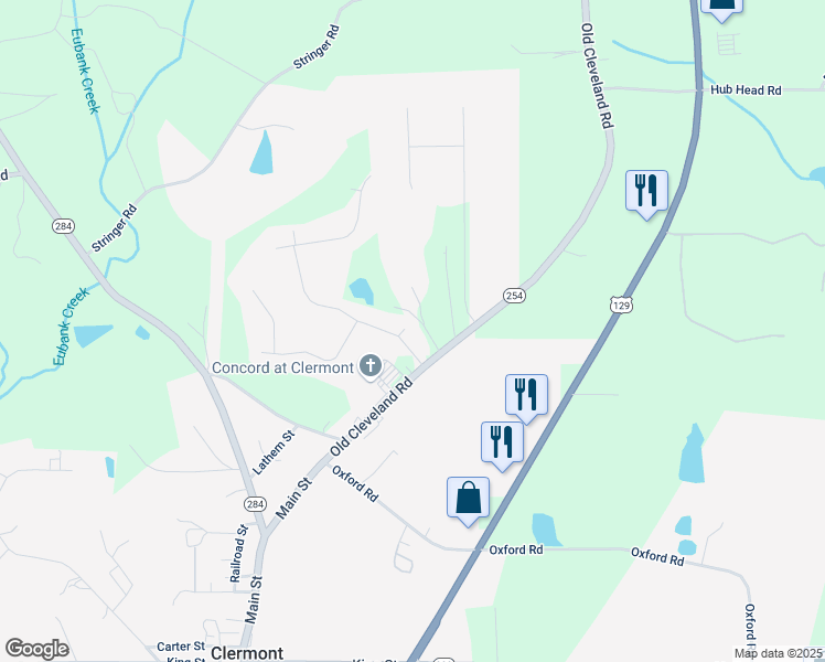 map of restaurants, bars, coffee shops, grocery stores, and more near 6488 Wauka View Drive in Clermont