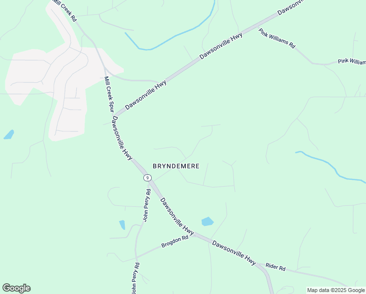 map of restaurants, bars, coffee shops, grocery stores, and more near 50 Hannahs Court in Dawsonville