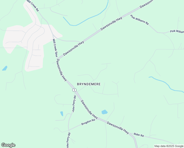 map of restaurants, bars, coffee shops, grocery stores, and more near 50 Hannahs Court in Dawsonville