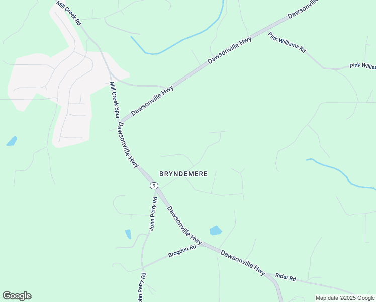 map of restaurants, bars, coffee shops, grocery stores, and more near 64 Hannahs Court in Dawsonville