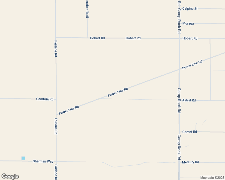 map of restaurants, bars, coffee shops, grocery stores, and more near Cherokee Trail in Lucerne Valley