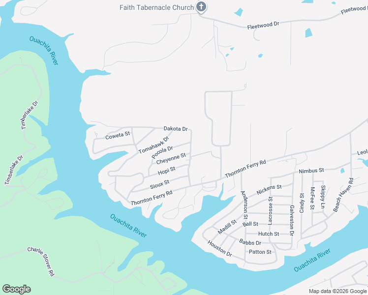 map of restaurants, bars, coffee shops, grocery stores, and more near 100 Cheyenne Street in Hot Springs