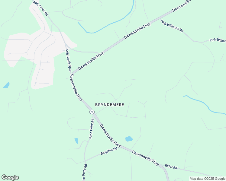 map of restaurants, bars, coffee shops, grocery stores, and more near 64 Hannahs Court in Dawsonville