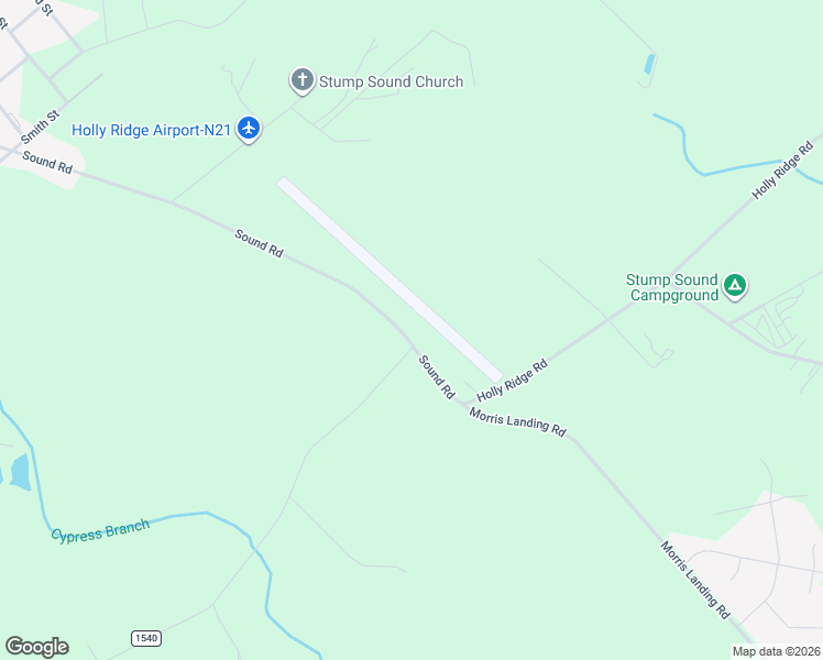 map of restaurants, bars, coffee shops, grocery stores, and more near 427 Morris Landing Road in Holly Ridge