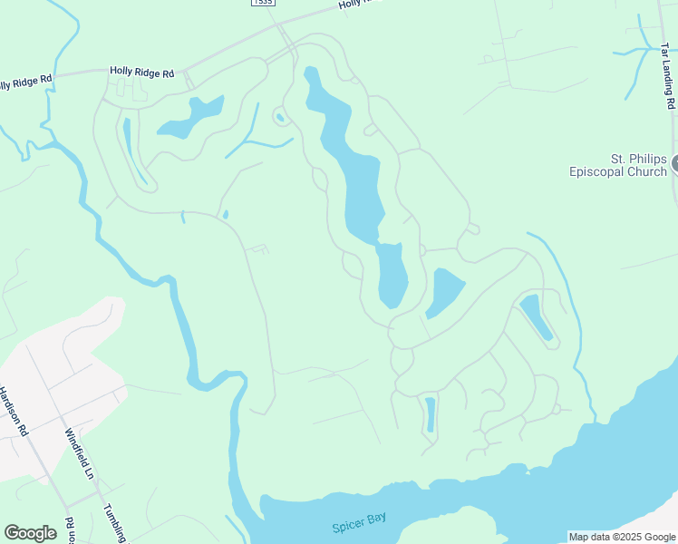 map of restaurants, bars, coffee shops, grocery stores, and more near Boneset Park Drive in Holly Ridge