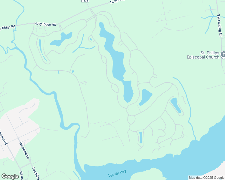 map of restaurants, bars, coffee shops, grocery stores, and more near Boneset Park Drive in Holly Ridge