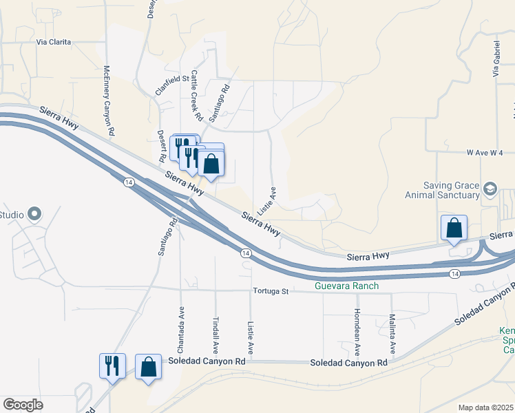 map of restaurants, bars, coffee shops, grocery stores, and more near 33315 Listie Avenue in Acton