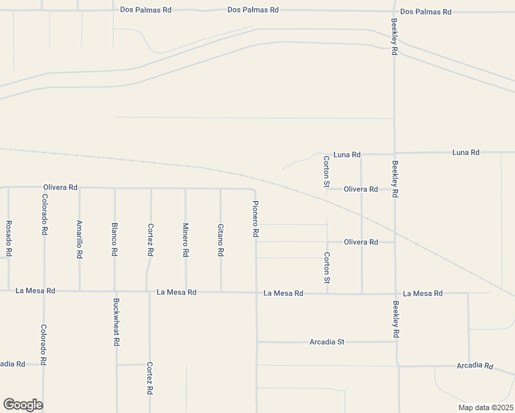map of restaurants, bars, coffee shops, grocery stores, and more near Pionero Road in Pinon Hills