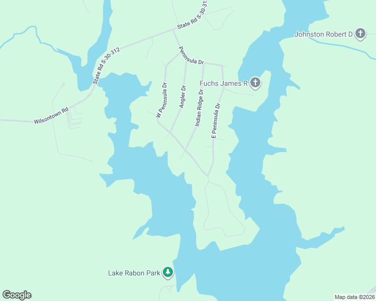map of restaurants, bars, coffee shops, grocery stores, and more near 126 Indian Ridge Drive in Laurens