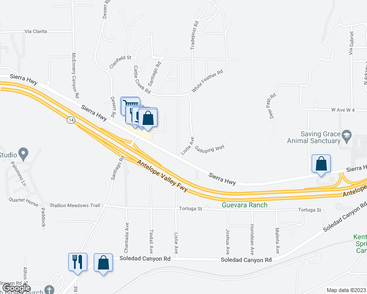 map of restaurants, bars, coffee shops, grocery stores, and more near 33315 Listie Avenue in Acton