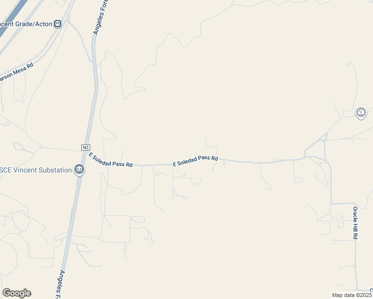 map of restaurants, bars, coffee shops, grocery stores, and more near 701 East Soledad Pass Road in Palmdale