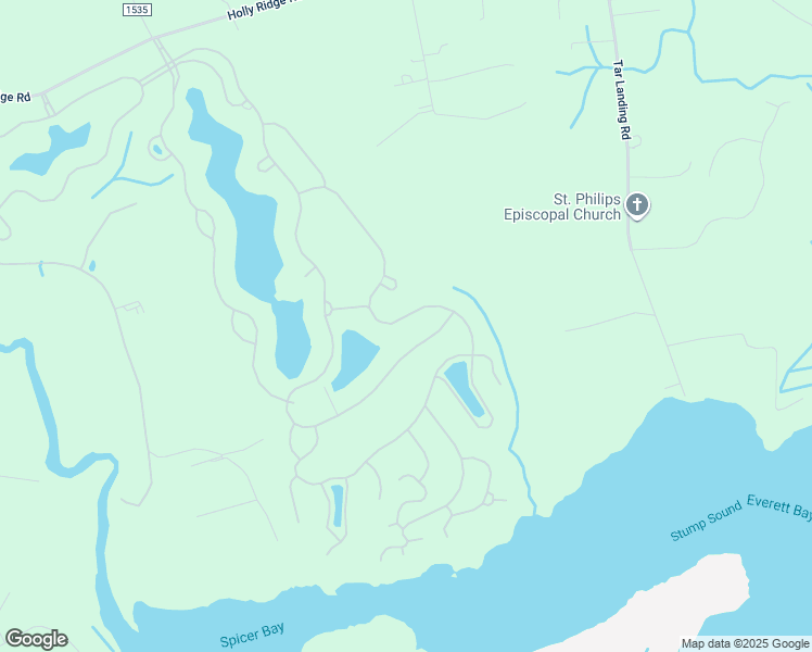 map of restaurants, bars, coffee shops, grocery stores, and more near 574 Moss Lake Lane in Holly Ridge