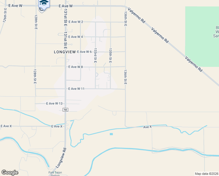 map of restaurants, bars, coffee shops, grocery stores, and more near 135th Street East in Pearblossom