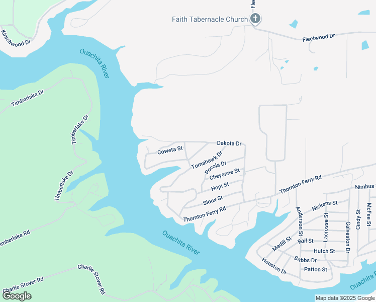 map of restaurants, bars, coffee shops, grocery stores, and more near 107 Pawnee Drive in Hot Springs