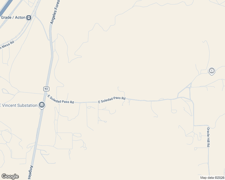 map of restaurants, bars, coffee shops, grocery stores, and more near 701 East Soledad Pass Road in Palmdale