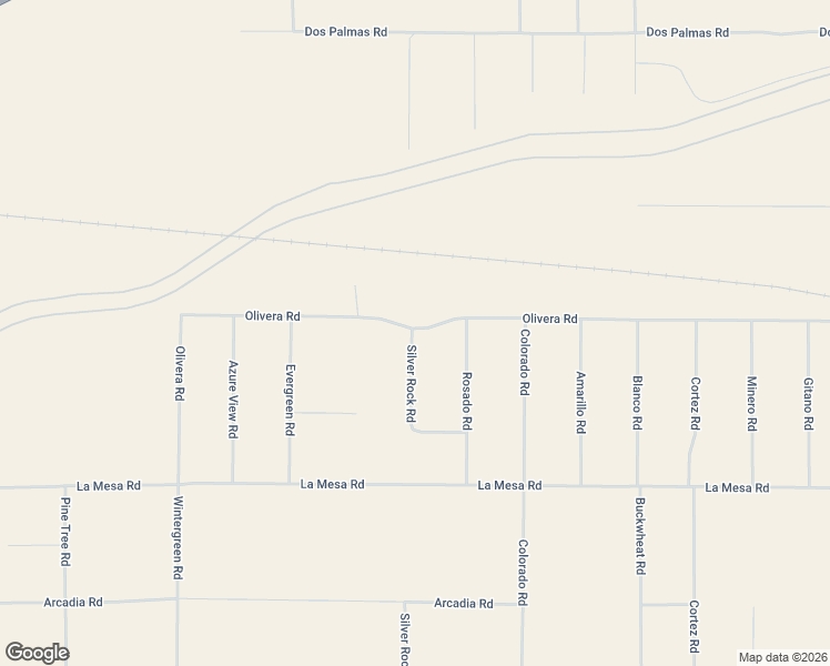 map of restaurants, bars, coffee shops, grocery stores, and more near 13160 Silver Rock Road in Pinon Hills