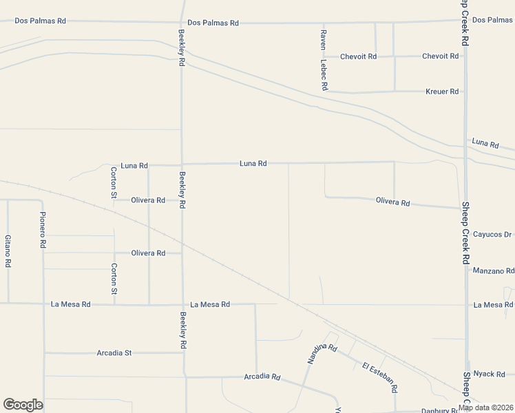 map of restaurants, bars, coffee shops, grocery stores, and more near 3495 Luna Road in Phelan