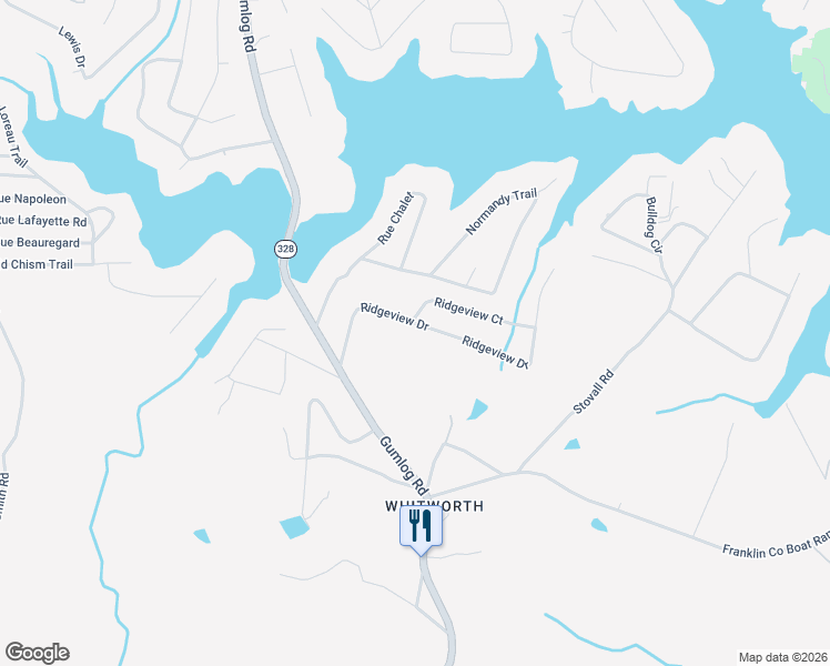 map of restaurants, bars, coffee shops, grocery stores, and more near 300 Ridgeview Drive in Lavonia