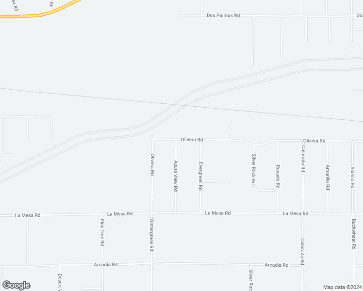 map of restaurants, bars, coffee shops, grocery stores, and more near Azure View Road in Pinon Hills