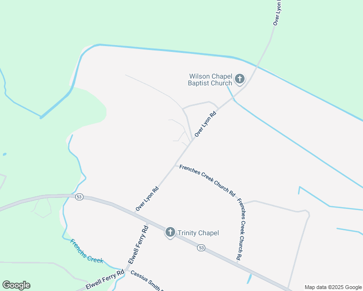 map of restaurants, bars, coffee shops, grocery stores, and more near 431 Over Lyon Road in Kelly