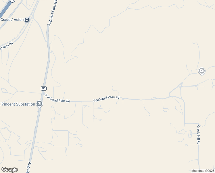 map of restaurants, bars, coffee shops, grocery stores, and more near 701 East Soledad Pass Road in Palmdale