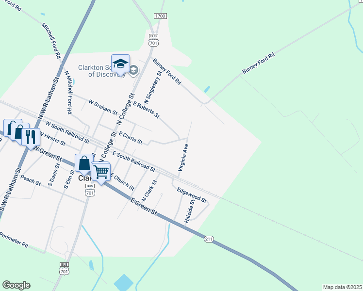 map of restaurants, bars, coffee shops, grocery stores, and more near in Elizabethtown