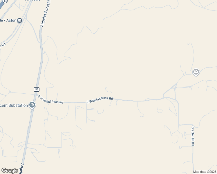 map of restaurants, bars, coffee shops, grocery stores, and more near 701 East Soledad Pass Road in Palmdale