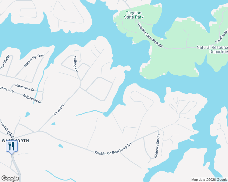 map of restaurants, bars, coffee shops, grocery stores, and more near 340 Brittany Cove in Lavonia
