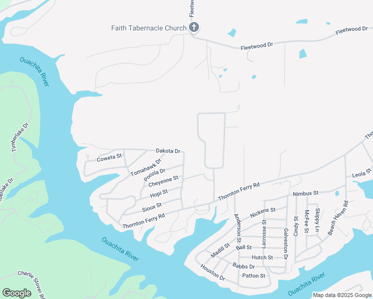 map of restaurants, bars, coffee shops, grocery stores, and more near 212 Dakota Drive in Hot Springs