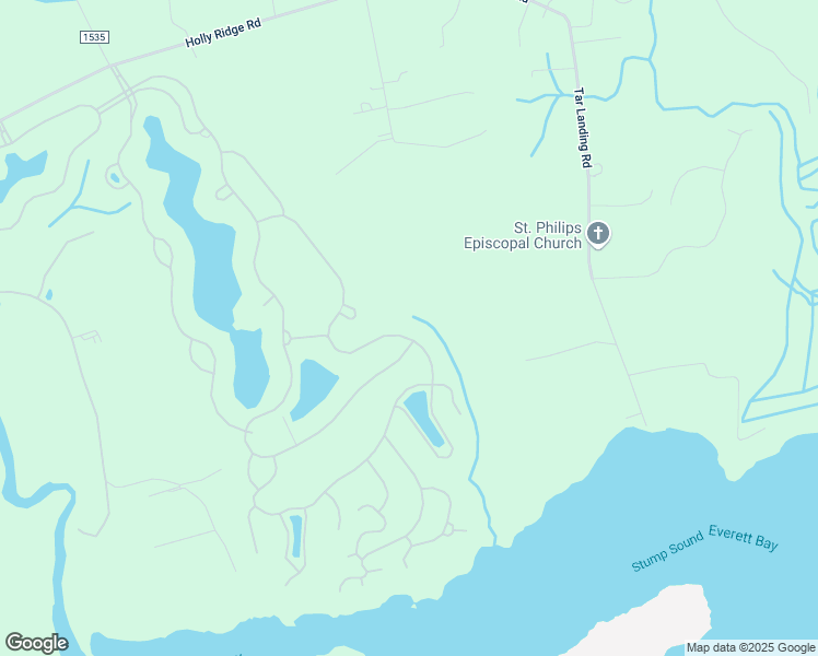 map of restaurants, bars, coffee shops, grocery stores, and more near 377 Lake Willow Way in Holly Ridge