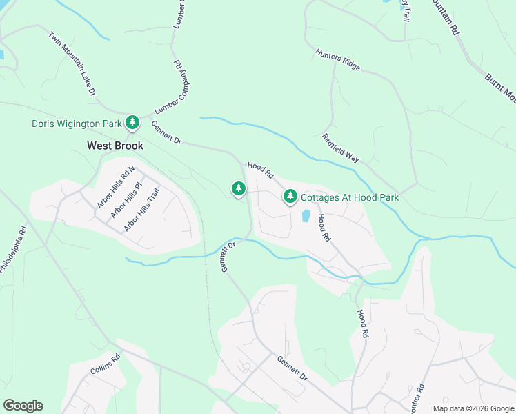map of restaurants, bars, coffee shops, grocery stores, and more near 99 Hood Park Court in Big Canoe