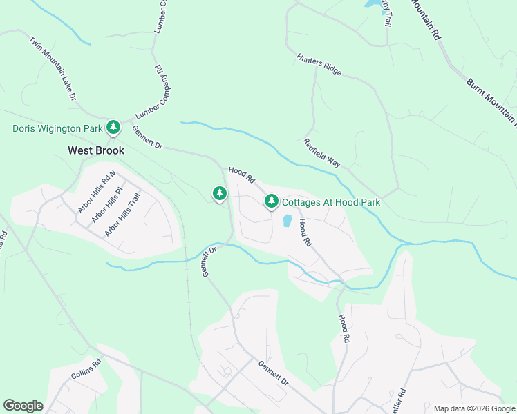 map of restaurants, bars, coffee shops, grocery stores, and more near 126 Hood Park Drive in Big Canoe