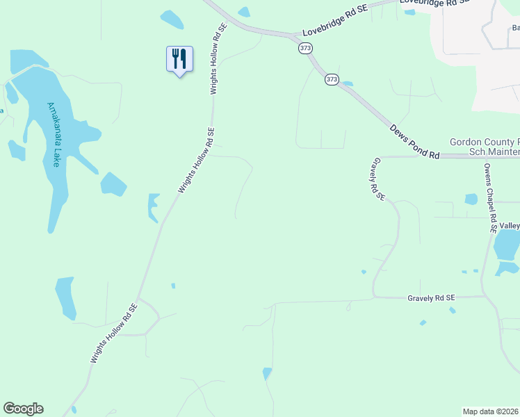 map of restaurants, bars, coffee shops, grocery stores, and more near 304 Oaks Drive Southeast in Calhoun