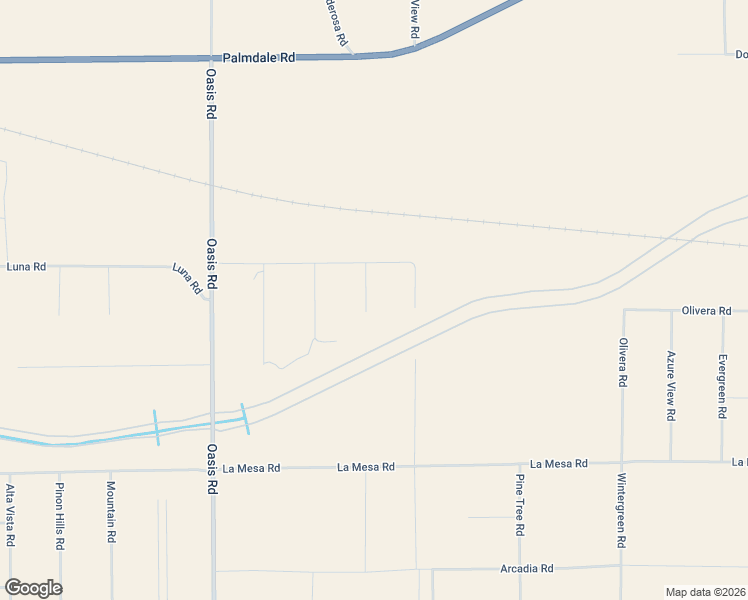 map of restaurants, bars, coffee shops, grocery stores, and more near 13221 Arena Road in Piñon Hills