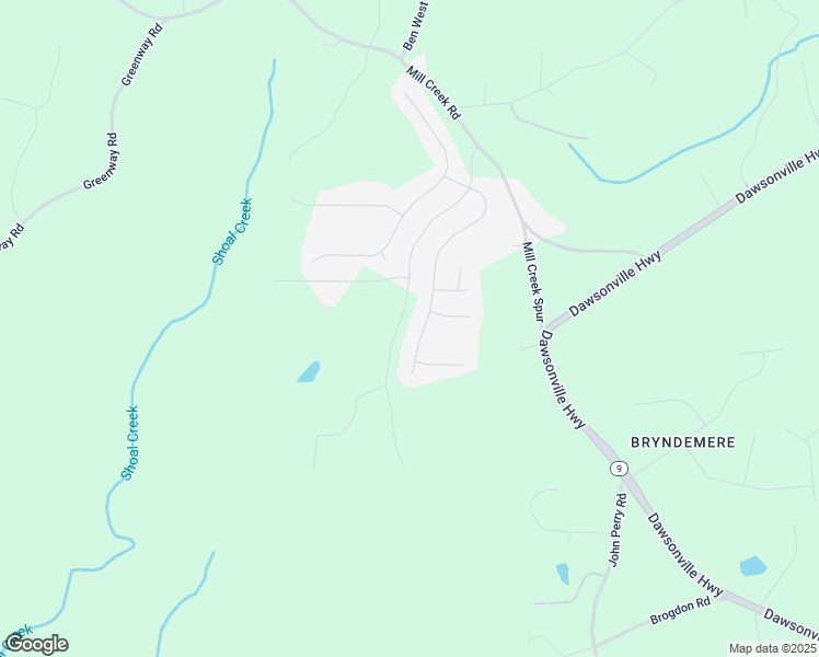 map of restaurants, bars, coffee shops, grocery stores, and more near 404 Miller Drive in Dawsonville