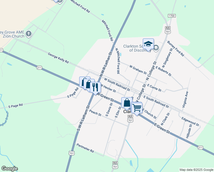 map of restaurants, bars, coffee shops, grocery stores, and more near 77 Gooden Drive in Elizabethtown